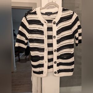 Sanctuary Knit Sweater from Revolve, B&W in like new condition XS